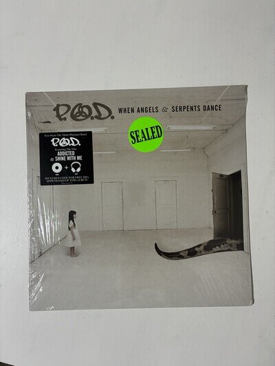 P.O.D. When Angels & Serpents Dance - 2008 Vinyl LP SEALED Hype Sticker