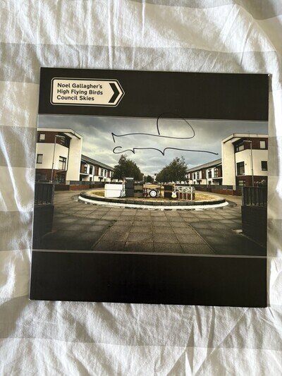 Noel Gallagher Council Skies Signed Autograph Rare Oasis Vinyl LP Ltd Edition
