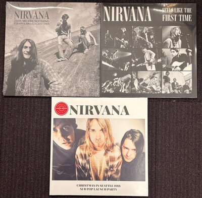 Nirvana - Vinyl LP Job Lot Bundle - NEW/SEALED 3 Titles 6 LPs