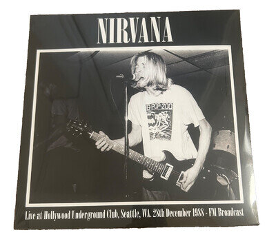 🎸 Nirvana – Live at Hollywood Underground Club Seattle 1988 Vinyl New Sealed