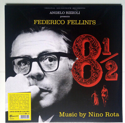 Nino Rota - Federico Fellini's 8 1/2 - Numbered Edition Clear Vinyl LP NEW!