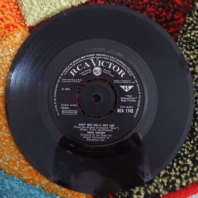 Nina Simone: Ain't Got No - I Got Life 45rpm 1968 RCA Victor 1743