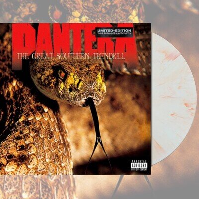Pantera - The Great Southern Trendkill White & Orange Coloured 12" Vinyl LP New