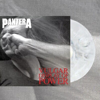 Pantera - Vulgar Display Of Power Black & Grey Marbled Coloured 12" Vinyl LP New