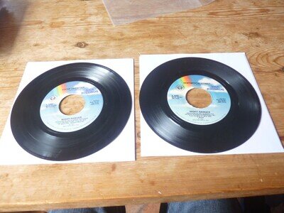 Night Ranger 2 USA 7"s Sister Christian plays VGminus Sentimental Street VG