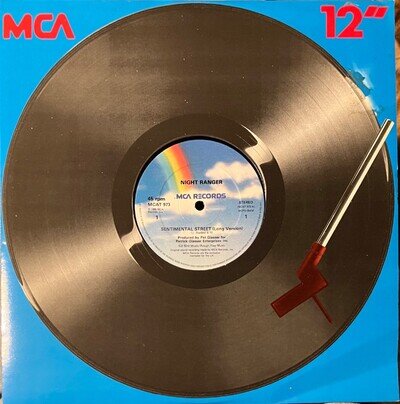 NIGHT RANGER - 'Sentimental Street ’. VG 1985 UK 12”.