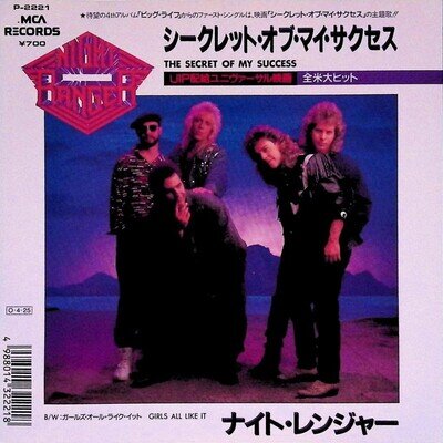 Night Ranger - The Secret Of My Success Japan 7-inch Vinyl 1987 p 2221 MCA