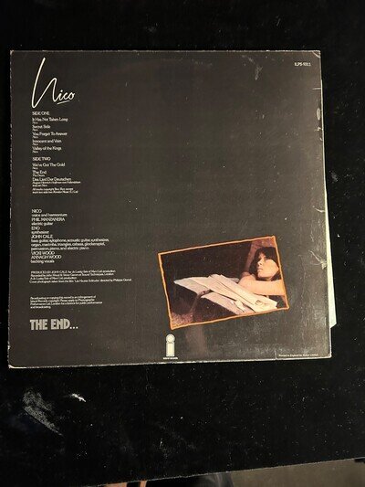 Nico – The End... Vinyl lp FIRST press uk ILPS9311