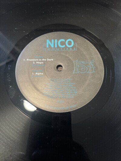 Nico - Frontiers- Original Industrial Strength 12 Inch Vinyl- Near Mint