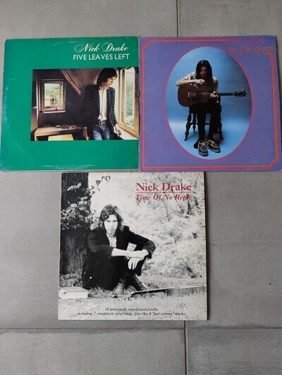 Nick Drake Vinyl Collection UK Five Leaves Left, Bryter Layter, Time Of No Reply