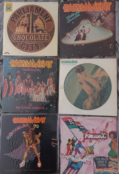 Parliament / Funkadelic Vinyl Job Lot Of 6 albums from the late 70s / early 80s
