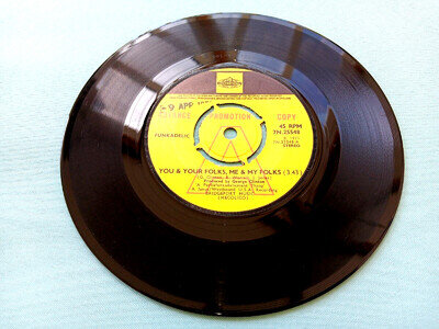 FUNKADELIC YOU & YOUR FOLKS 1971 UK DEMO VINYL 7" FUNK SOUL PARLIAMENT LIL WAYNE