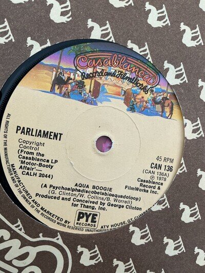 PARLIAMENT - Aqua Boogie. 7” vinyl. 1978 . Casablanca