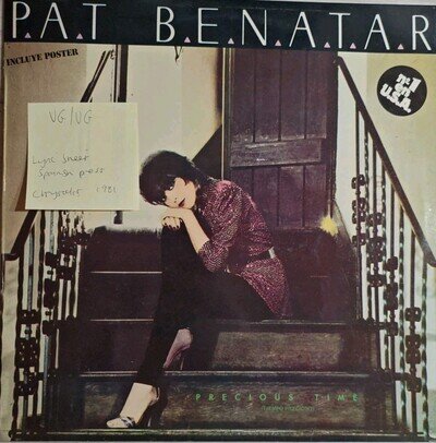 Pat Benatar Precious Time Vinyl Record VG/VG CHR 1346 1981