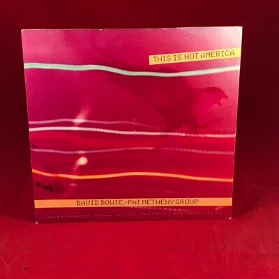 DAVID BOWIE PAT METHENY GROUP This Is Not America 1985 UK 7" vinyl single 45