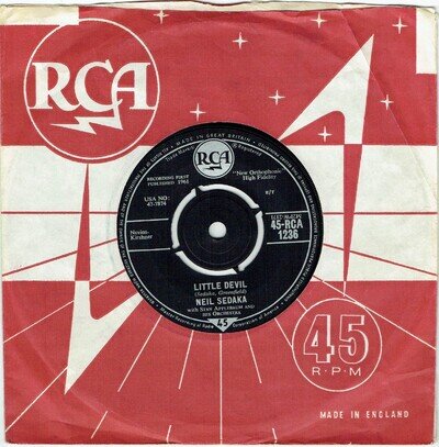 Neil Sedaka - Little Devil/I Must Be Dreaming RCA1236 EX Hear It!