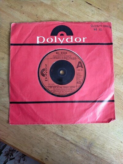 Neil Sedaka 7" Single Polydorb2059 084 Love Keeps Getting Stronger Everyday