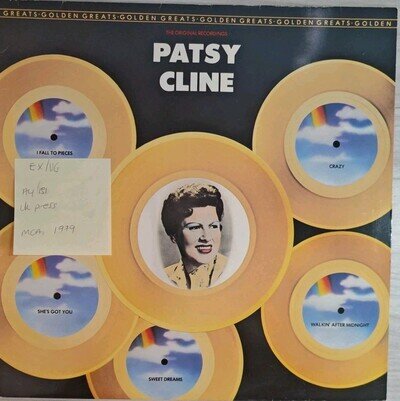 Patsy Cline Golden Greats Vinyl Record EX/VG MCM 5008 1985