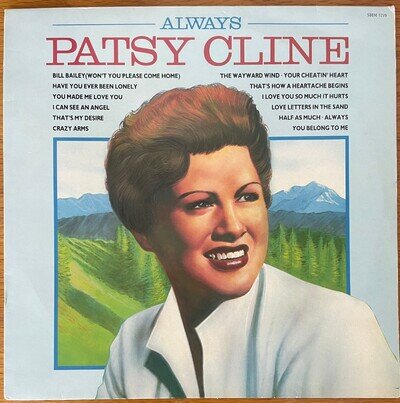 PATSY CLINE - ALWAYS The Best Of 1987 UK Press LP VG+