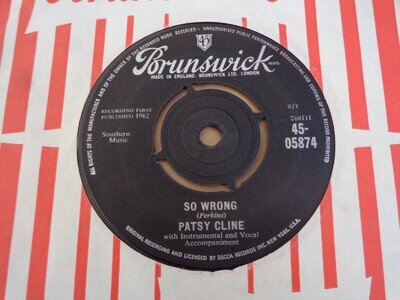 Patsy Cline - So Wrong - Brunswick 45