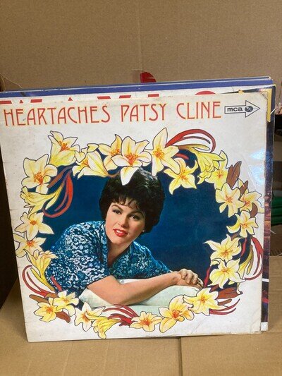 PATSY CLINE HEARTACHES, VINYL LP, MUPS326, 1W/1W, VG