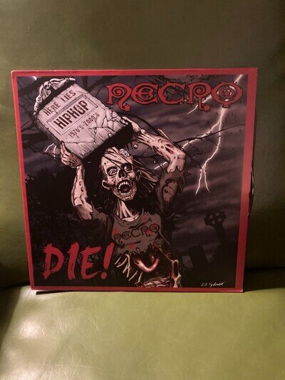 Necro - DIE! 2LP Vinyl Rap Horror 2010 Psycho Logical HHV.DE Records VG+