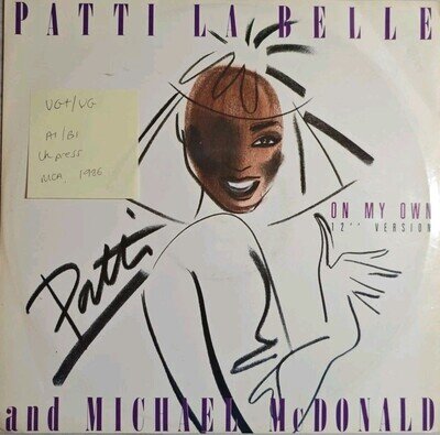 Patti LaBelle On My Own Vinyl Record VG+/VG MCAT1045 1986