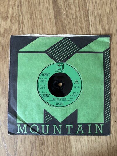 NAZARETH ~ May The Sunshine / Expect No Mercy ~ 1979 UK 7" Single ~ EX++