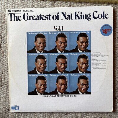 NAT KING COLE - Greatest Of Nat King Cole - 1972 USA 26-track Double vinyl LP