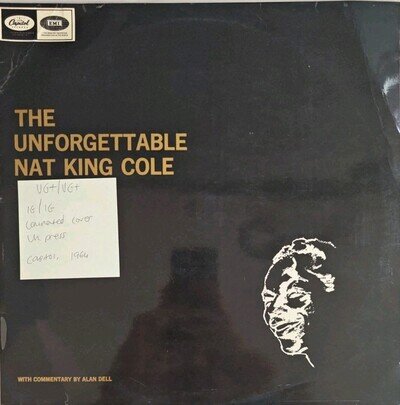 Nat King Cole The Unforgettable Nat King Cole Vinyl Record VG+/VG+ SW20664 1964