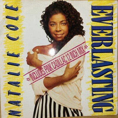 NATALIE COLE Everlasting 1987 UK 3-track 12" vinyl single Pink Cadillac Ex