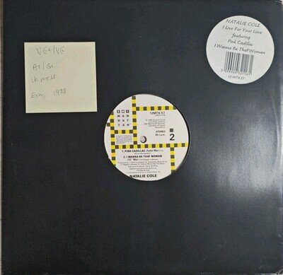 Natalie Cole I Live For Your Love Vinyl Record VG+/VG 12MTX57 1988