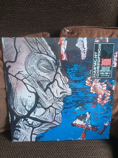 Napalm Death Harmony Corruption. RSD 26 Blue Merge Vinyl. Alt Cover. New