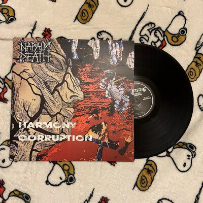Napalm Death - Harmony Corruption Metal Record LP Vinyl (2018) Black