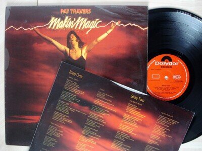 Pat Travers Makin' Magic + Inner A//4 B//4 Laminated UK LP 2383 436 1977 EX/NM