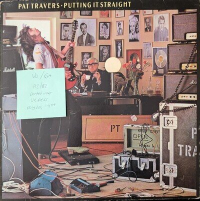 Pat Travers Putting It Straight Vinyl Record VG/G+ 2383471 1977