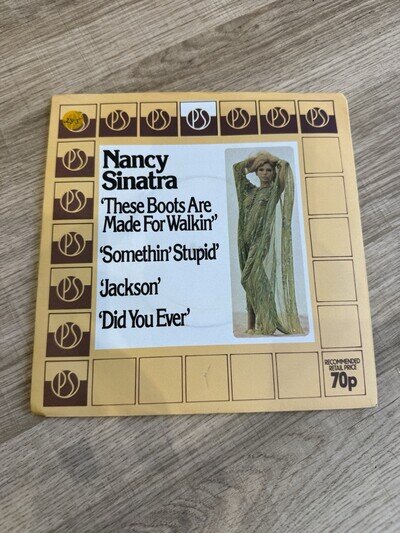 Nancy Sinatra EP 7 Vinyl Picture Sleeve These Boots Are Made For Walkin