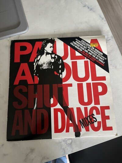 Paula Abdul Vintage 1990 Shut Up And Dance Mixes 12” Vinyl Album & Bonus Disc