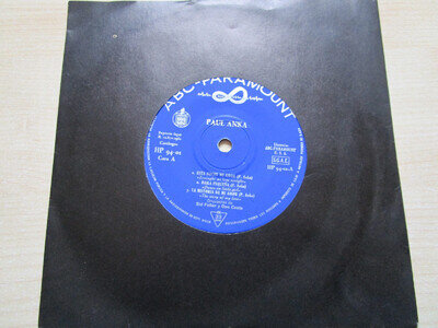 Paul Anka En 6 Grandes Exitos 6 track EP 7" Vinyl Record - Spanish pressing
