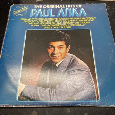 Paul Anka - The Original Hits Of Paul Anka Vinyl Lp Album Record Compilation