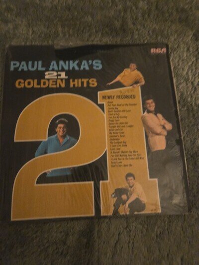 Paul Anka Paul Anka's 21 Golden Hits RCA INTS 5048 12" Vinyl LP Pop 1980