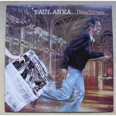 PAUL ANKA HEADLINES LP 1979 WITH INSERT UK