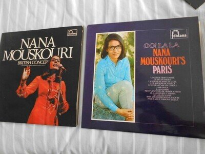NANA MOUSKOURI : 2xL.Ps : OO LA LA PARIS / BRITISH CONCERT : NEAR MINT CONDITION