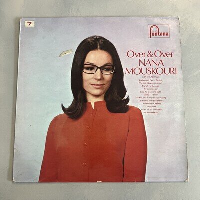 Nana Mouskouri Over & Over LP UK 12” Vinyl 885551 VG+/EX Philips Folk Pop