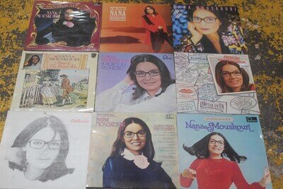 9 X Job Lot Bundle of NANA MOUSKOURI Music 12" Vinyl Records - D30