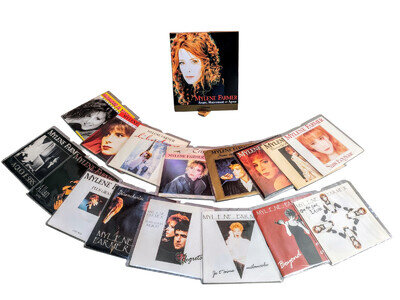 MYLENE FARMER 1984 / 1992 - 16 x 7" VINYL SINGLES 45 COLLECTION + COLLECTOR BOX
