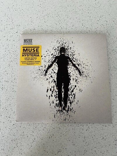Muse Clear Vinyl 7 Inch Hysteria. Limited Edition