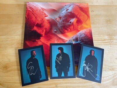 Muse The Will Of The People Red & Black Marble Vinyl With Three Signed Art Cards