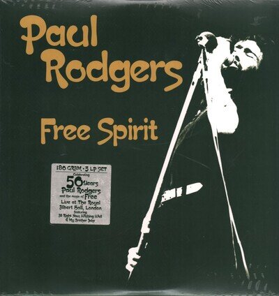 Paul Rodgers Free Spirit triple LP vinyl Europe Quarto Valley 2018 in fold out