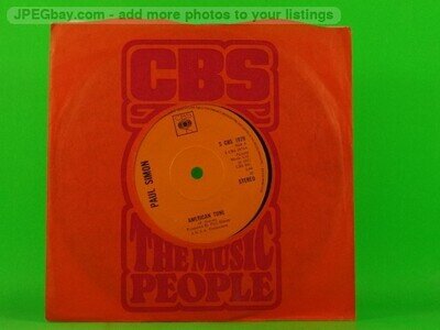 SIMON,PAUL AMERICAN TUNE (137) 7" CBS